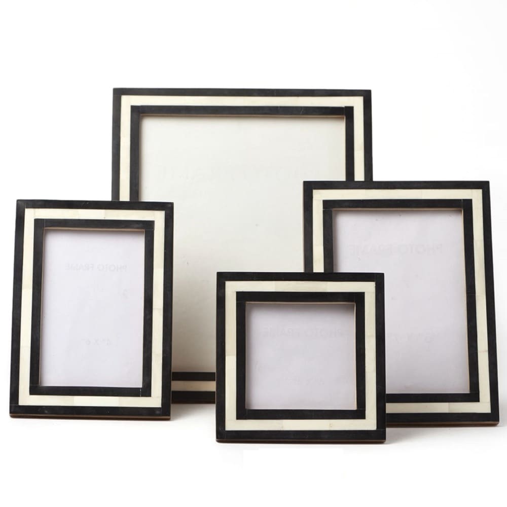 Black and White Frames in Four Sizes by BIDKhome Seven Colonial