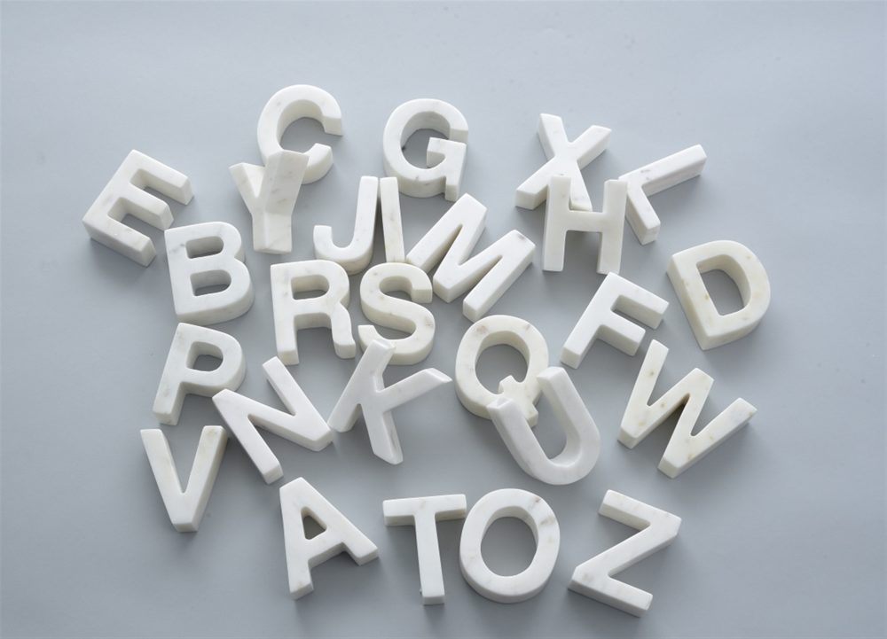 Marble Letters Kit by BIDKhome