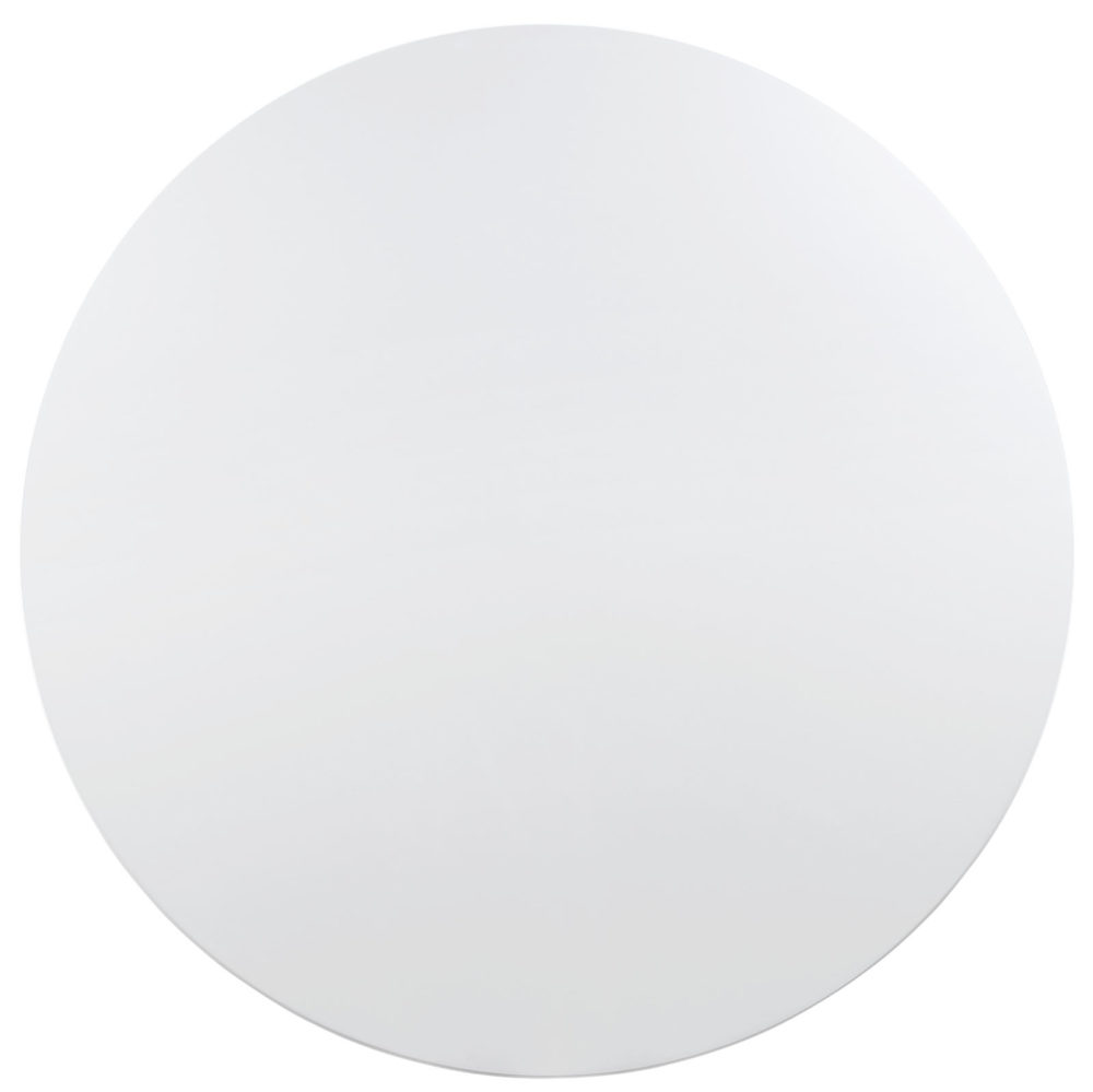 Lippa 60" Round Wood Top Dining Table in White by Modway - Image 3