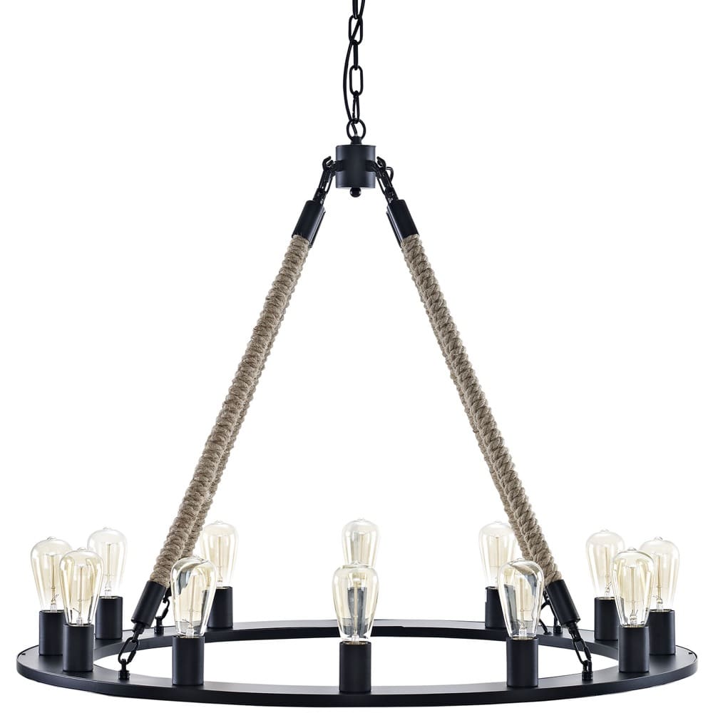Encircle Chandelier in Brown by Modway