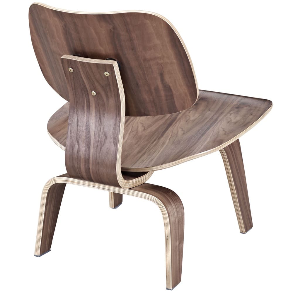 Fathom Wood Lounge Chair in Walnut by Modway - Image 3
