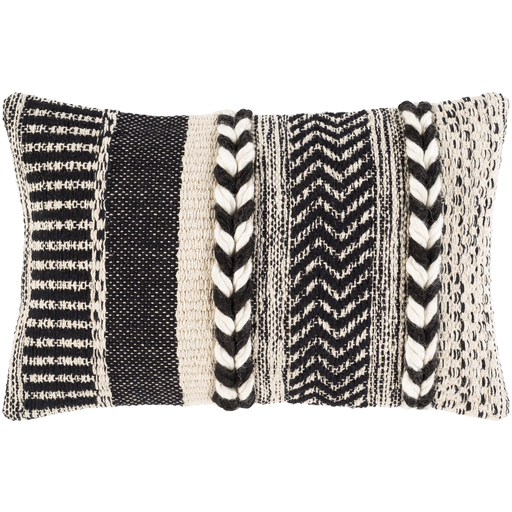 Cream and black sales pillows