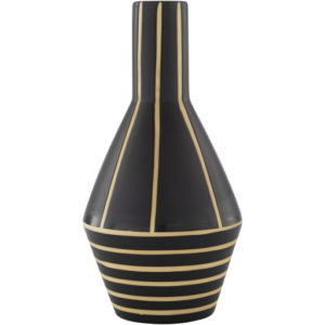 Black Kisii Vase by Livabliss