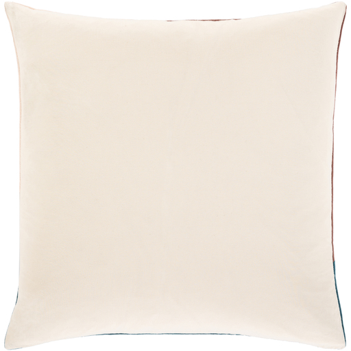 Teal and Khaki Moza Pillow by Livabliss - Image 2
