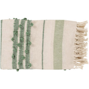 Mint and Cream Yemaya Throw by Livabliss