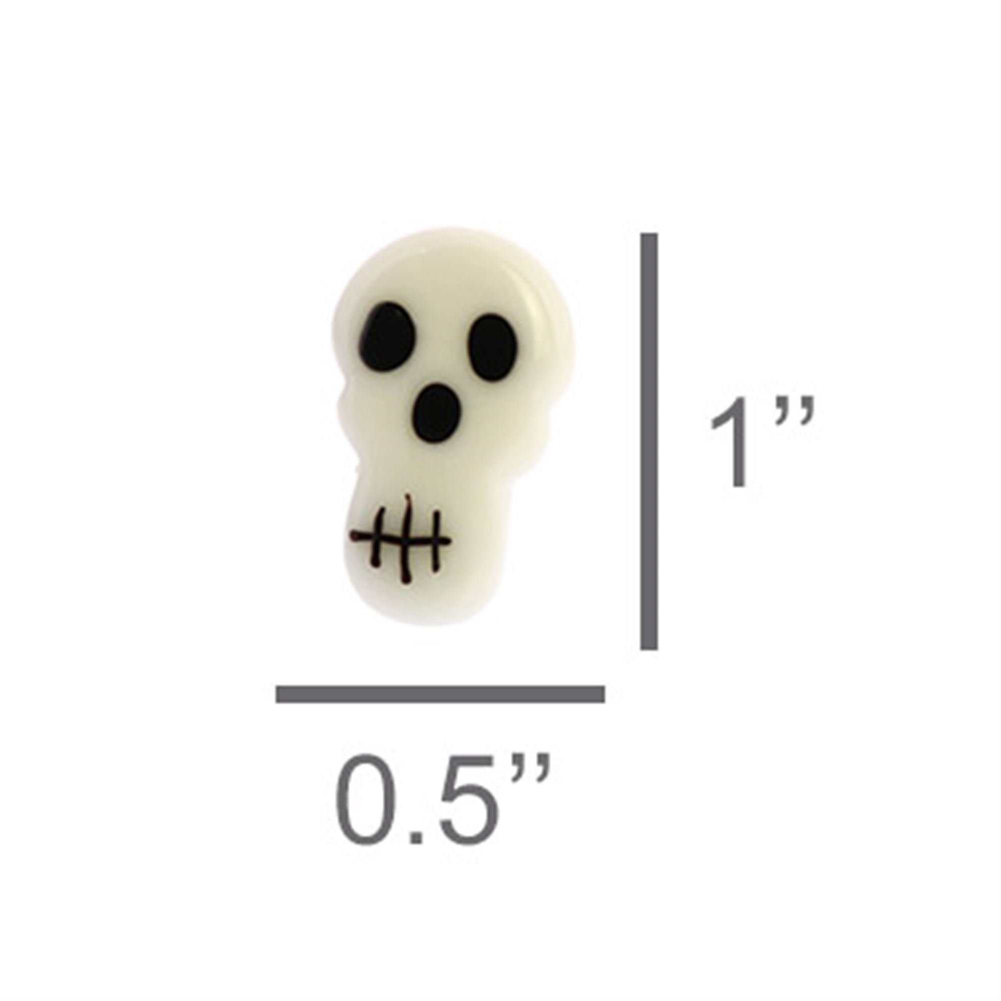 Tiny Glass Skulls Set of 10 by HomArt - Image 3