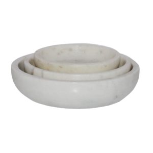 Mercer Marble Bowls Set of 3 by HomArt