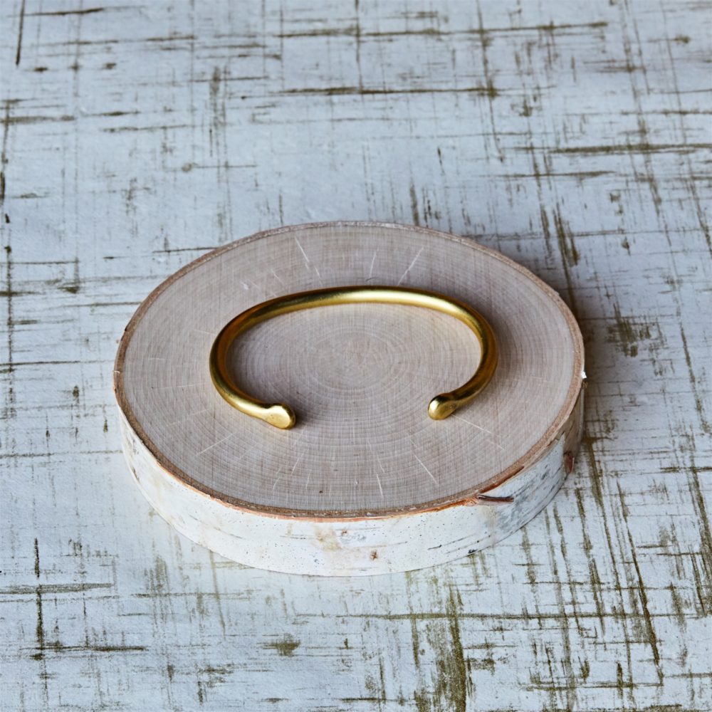 Large Classic Brass Bracelet by Ora Ten