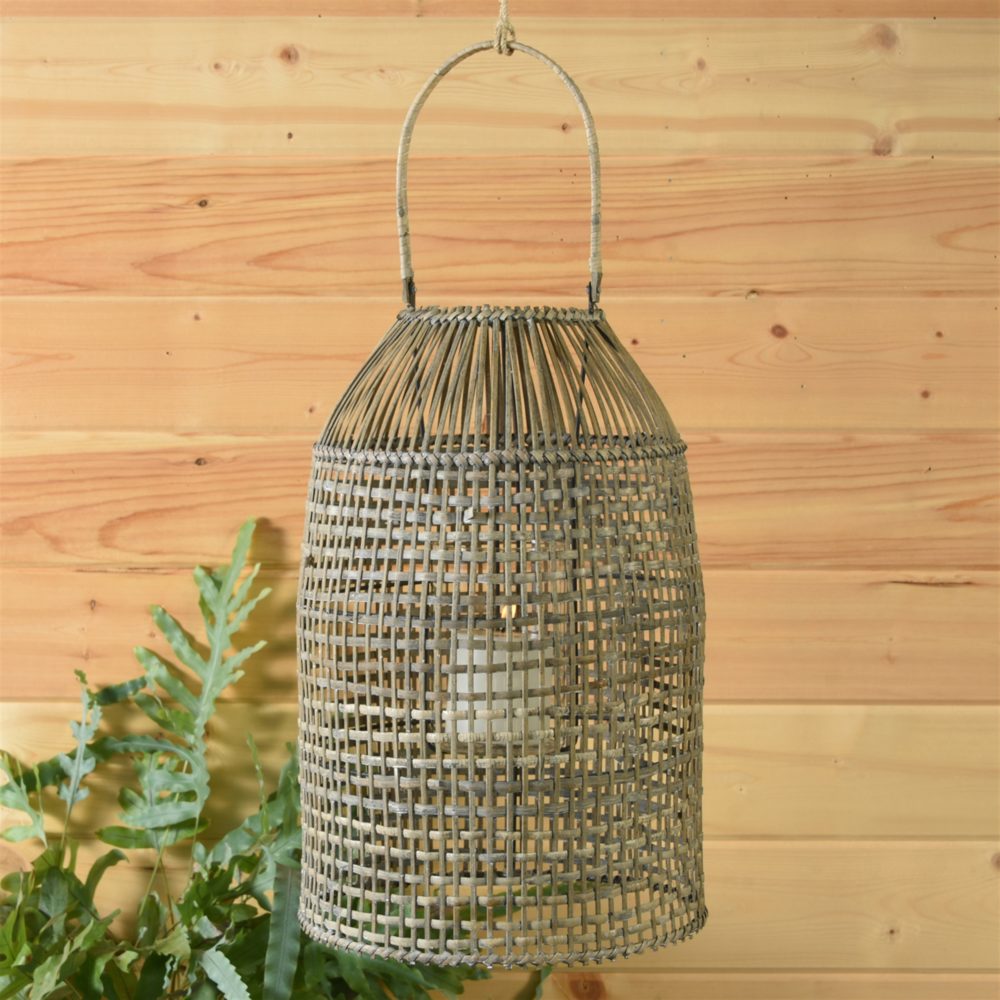 Cayman Rattan Lantern by HomArt