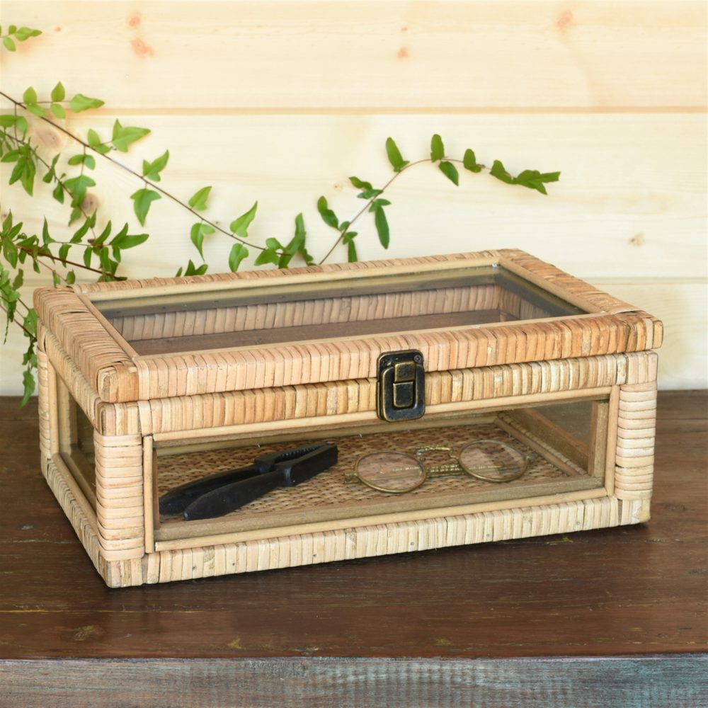 Cayman Rattan Display Case by HomArt