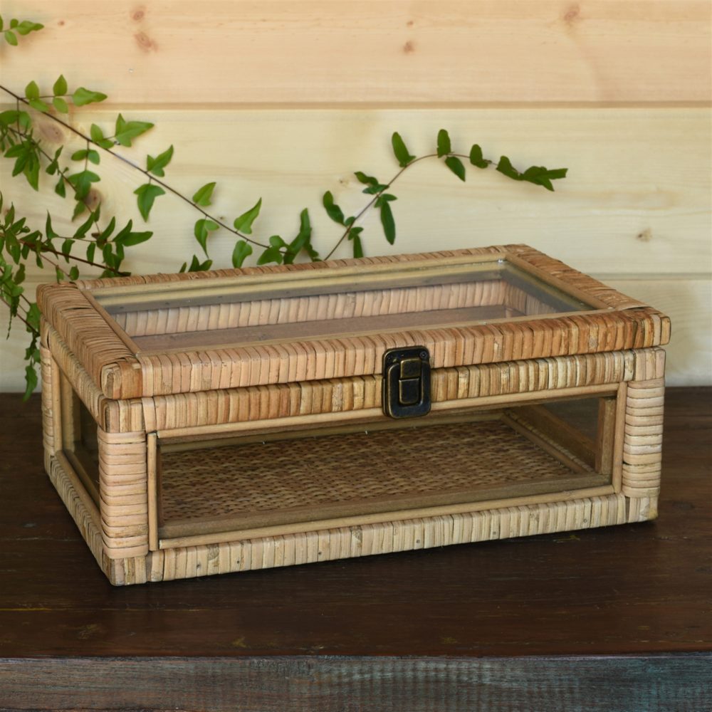 Cayman Rattan Display Case by HomArt - Image 2