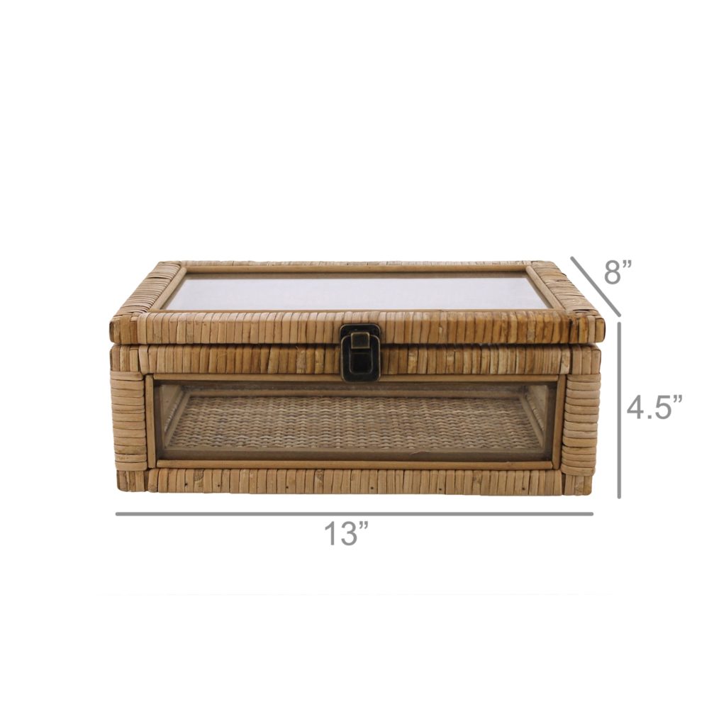 Cayman Rattan Display Case by HomArt - Image 4
