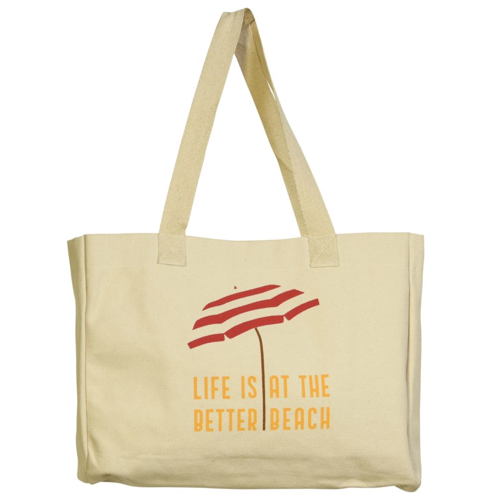 Life is Better at the Beach Canvas Beach Tote by HomArt - Image 4