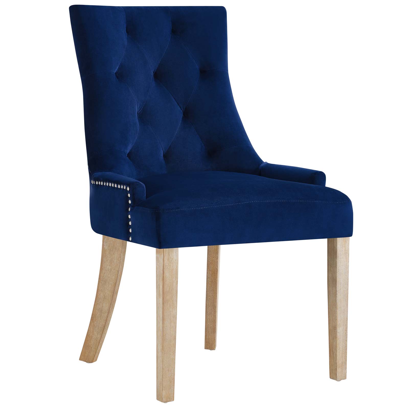 Pose Performance Velvet Dining Chair in Navy by Modway