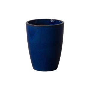 Small Blue Bullet Planter by Emissary