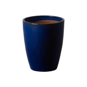 Medium Blue Bullet Planter by Emissary
