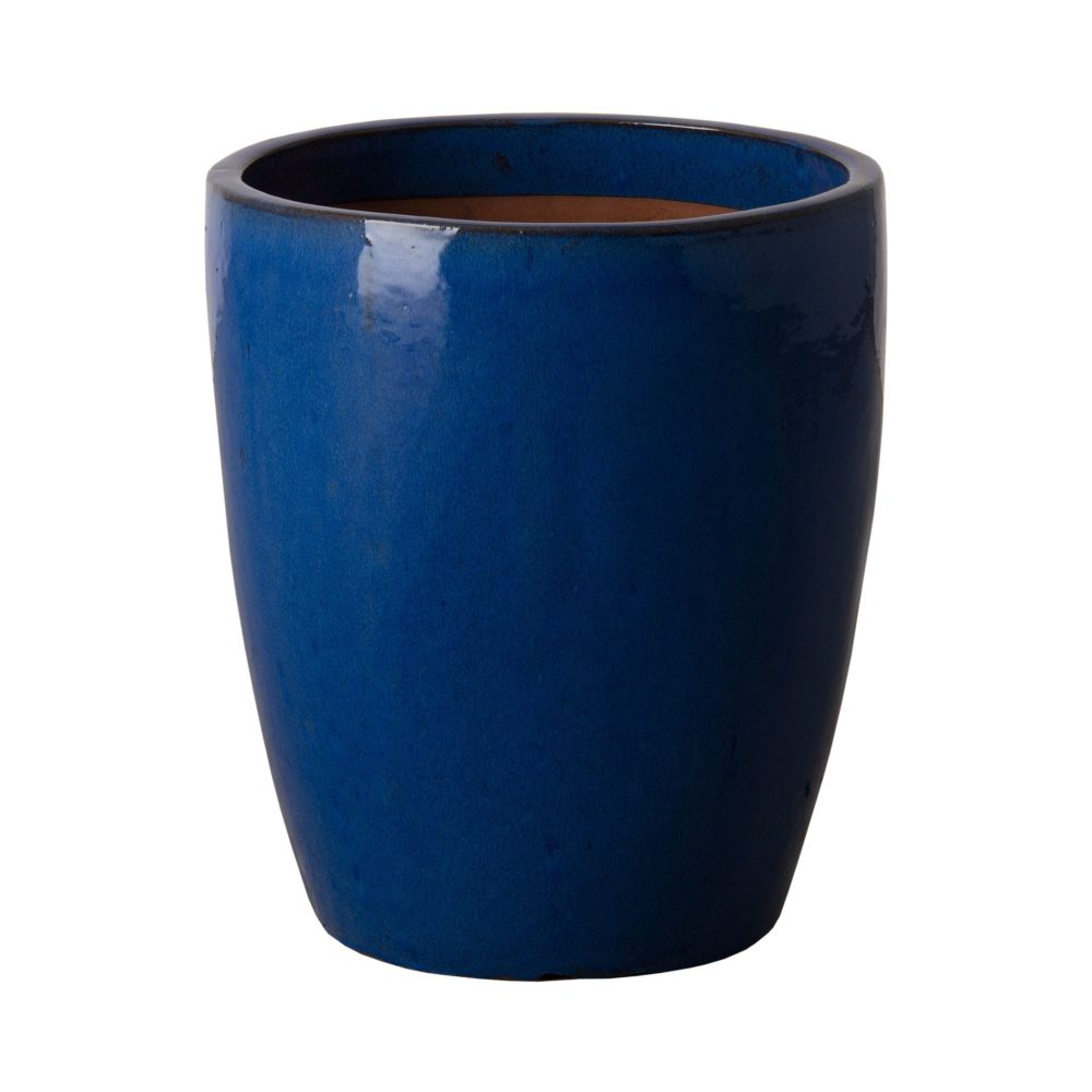 Large Blue Bullet Planter by Emissary