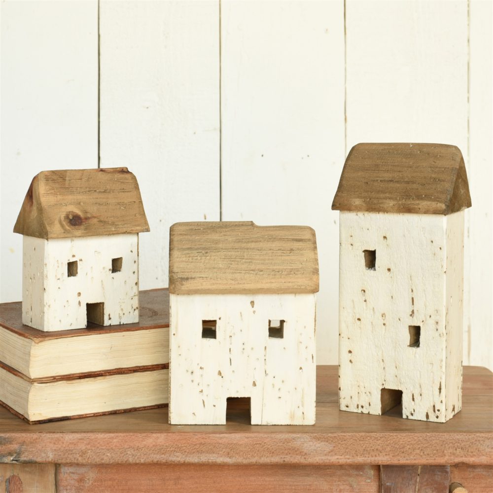 Kelso Wood Cottages Set of 3 by HomArt