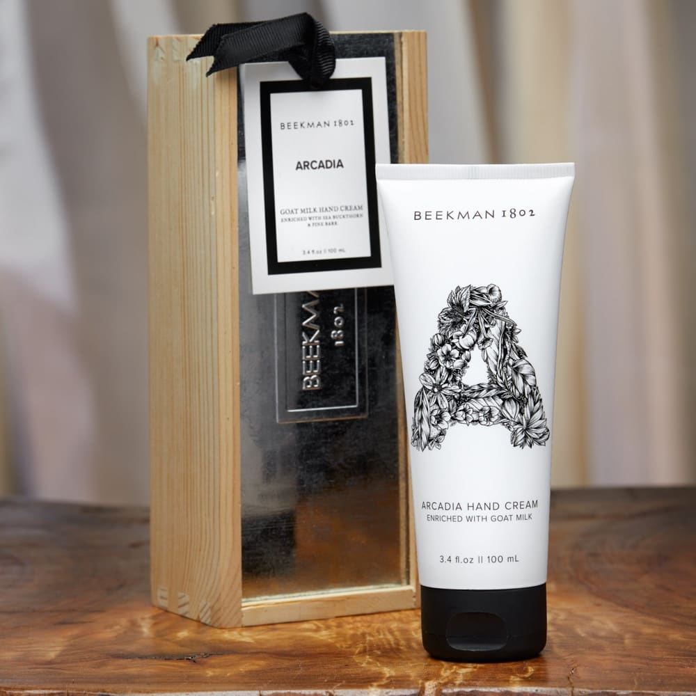 Arcadia Hand Cream 3.4 oz in Wood Gift Box by Beekman 1802 - Image 3
