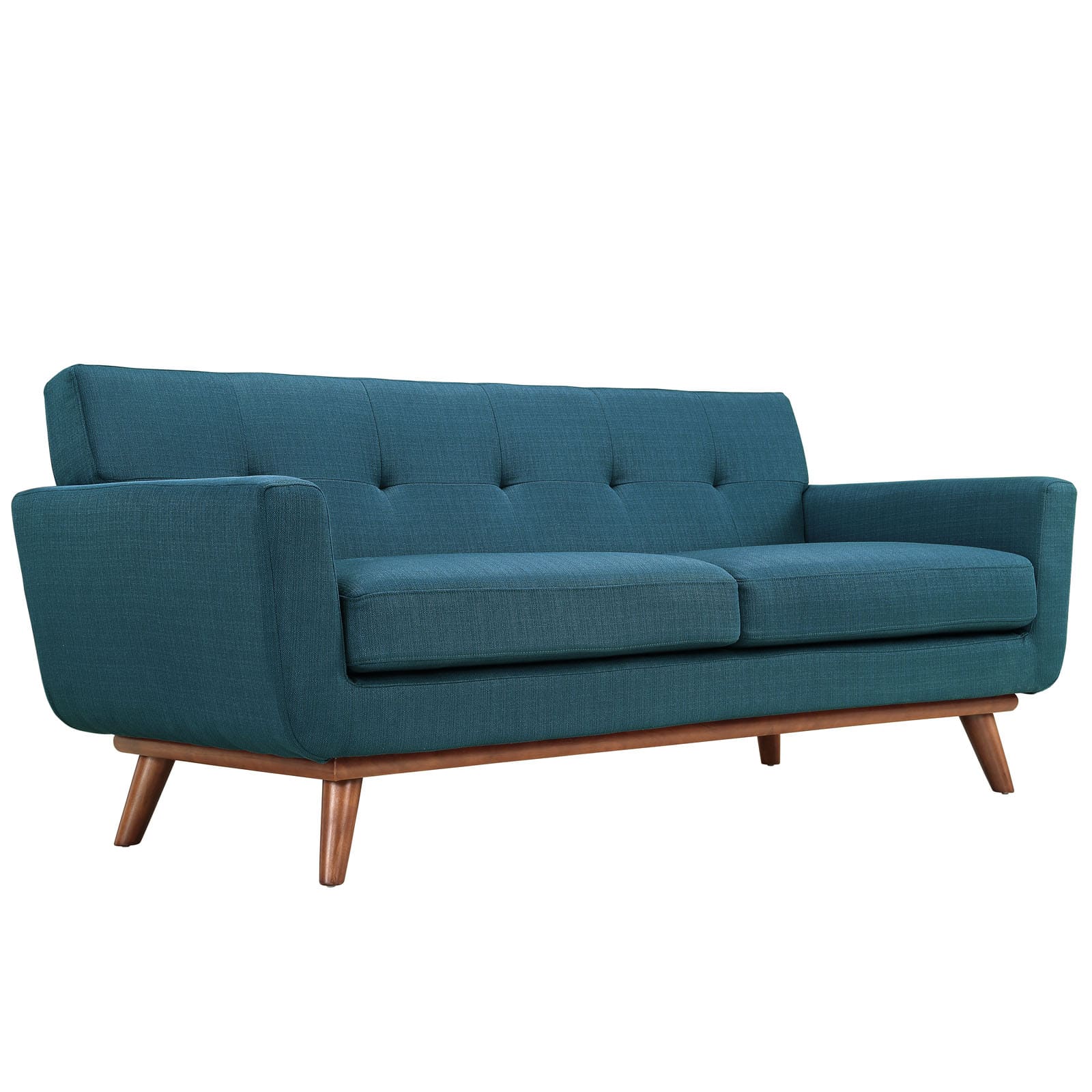 Engage Upholstered Fabric Loveseat in Azure by Modway - Image 2