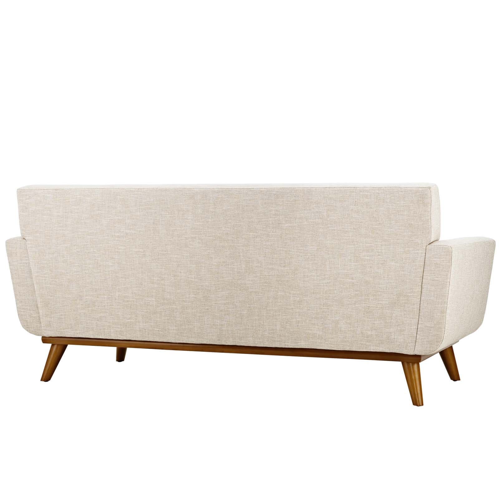 Engage Upholstered Fabric Loveseat in Beige by Modway - Image 4