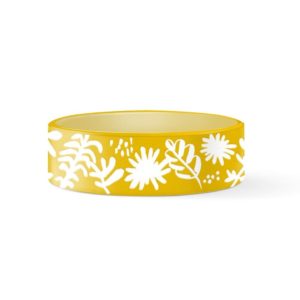 Desert Flower Medium Ceramic Pet Bowl by Fringe Studio