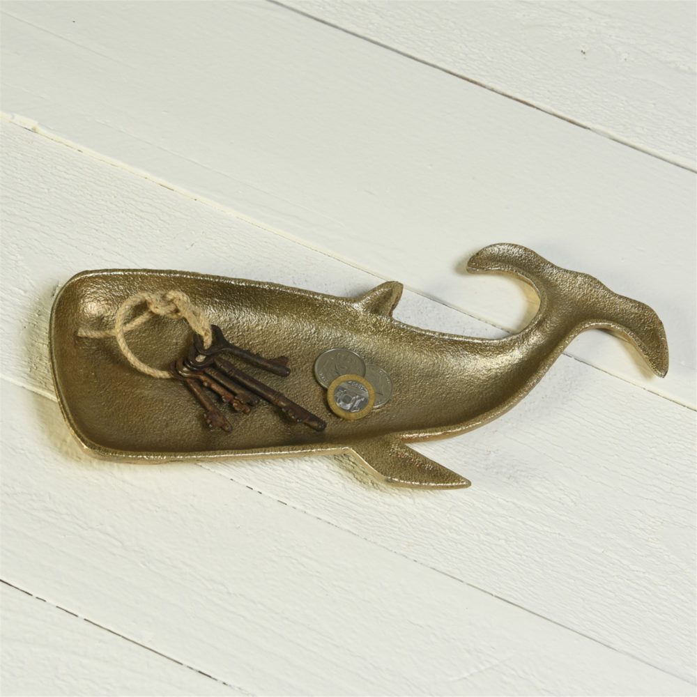 Brass Whale Tray by HomArt