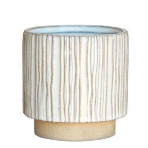 Ramos Vertical Stripe Cachepot Set of 2 by HomArt
