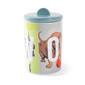 WOOF Ceramic Treat Jar by Fringe Studio