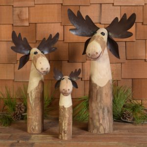 Wood and Metal Moose Collection by HomArt