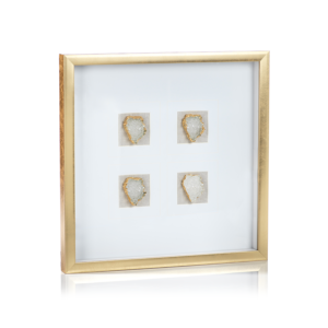 Muzo Gold Framed Crystal Wall Decor by Zodax