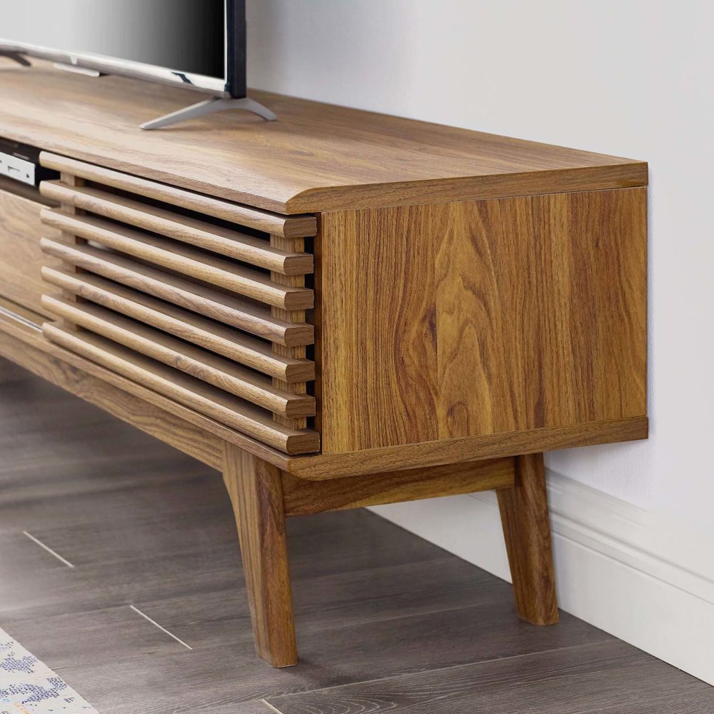 Render 70" TV Stand in Walnut by Modway - Image 6