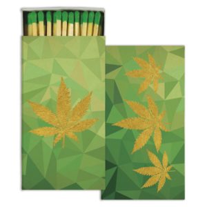Cannabis  Matches Set of 6 Boxes by HomArt