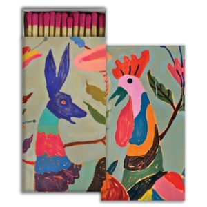 Rooster and Deer Matches Set of 6 Boxes by HomArt
