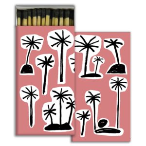 Palms Matches Set of 6 Boxes by HomArt