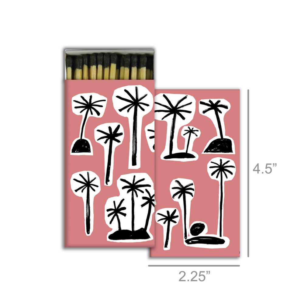 Palms Matches Set of 6 Boxes by HomArt - Image 2