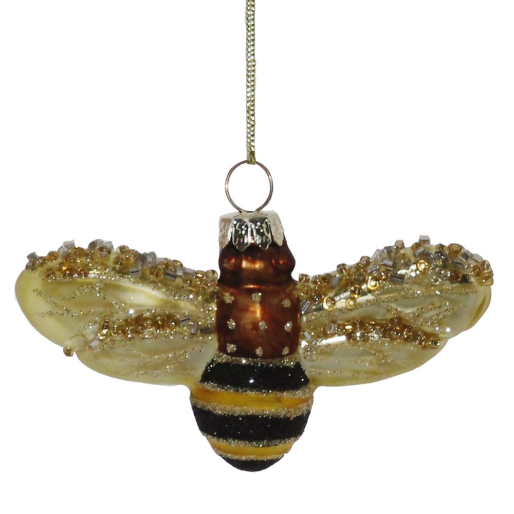 Glass Bee Ornament Set of 3 by HomArt - Image 2