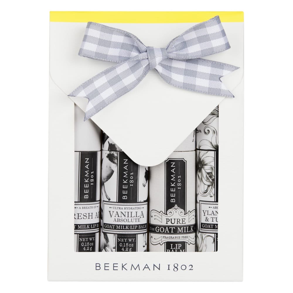 4-Piece Lip Balm Collection in Gift Box by Beekman 1802