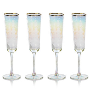 Iridescent Champagne Flutes, Set of 2 – SimplyDefined