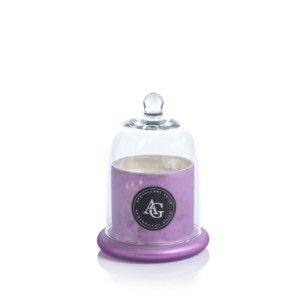 Apothecary Guild Frosted Pink Candle Jar with Cloche by Zodax