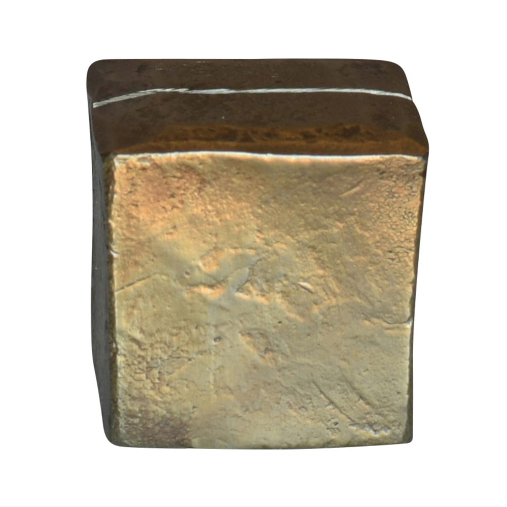 Chiseled Brass Square Place Card Holders Set of 4 by HomArt - Image 3