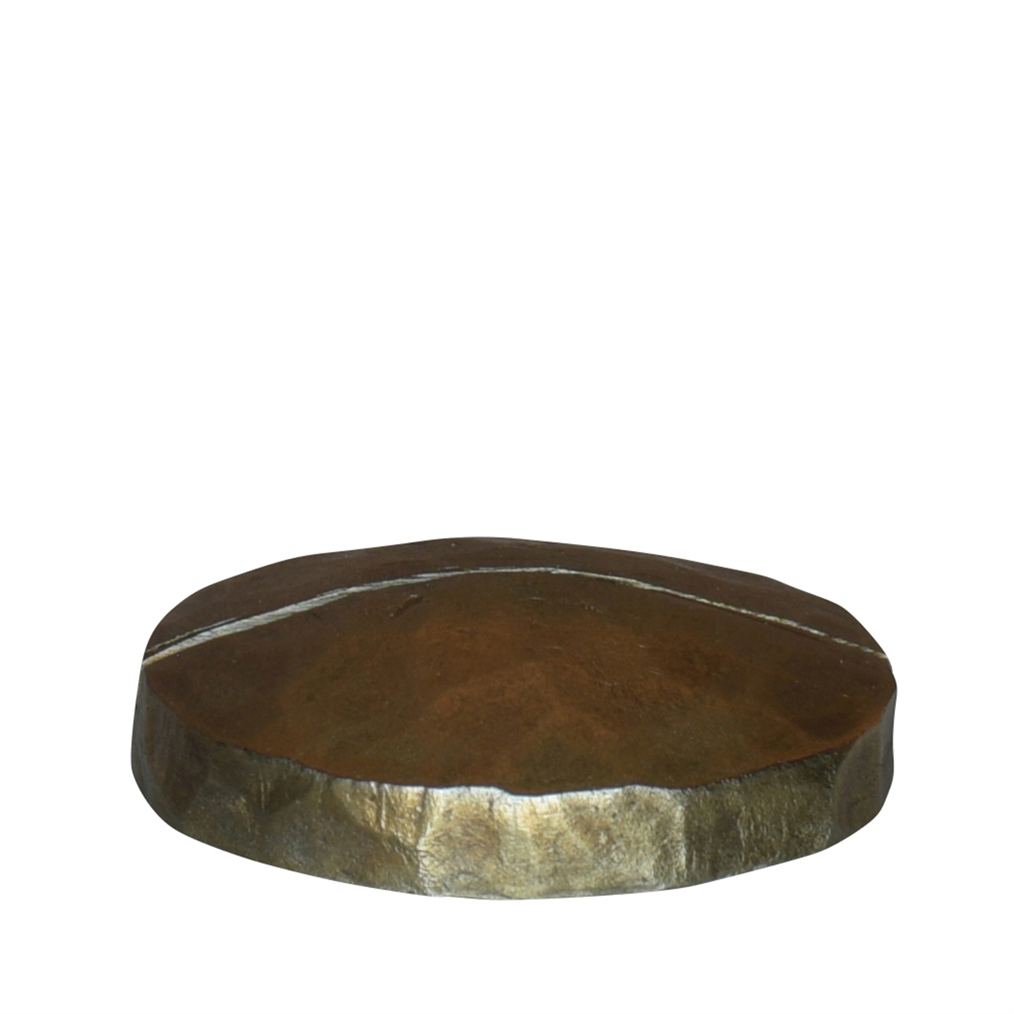Chiseled Brass Disk Place Card Holders Set of 4 by HomArt - Image 3
