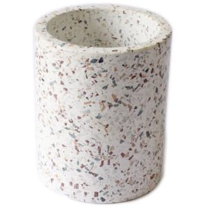 White Terrazzo Wine Cooler by BIDKhome