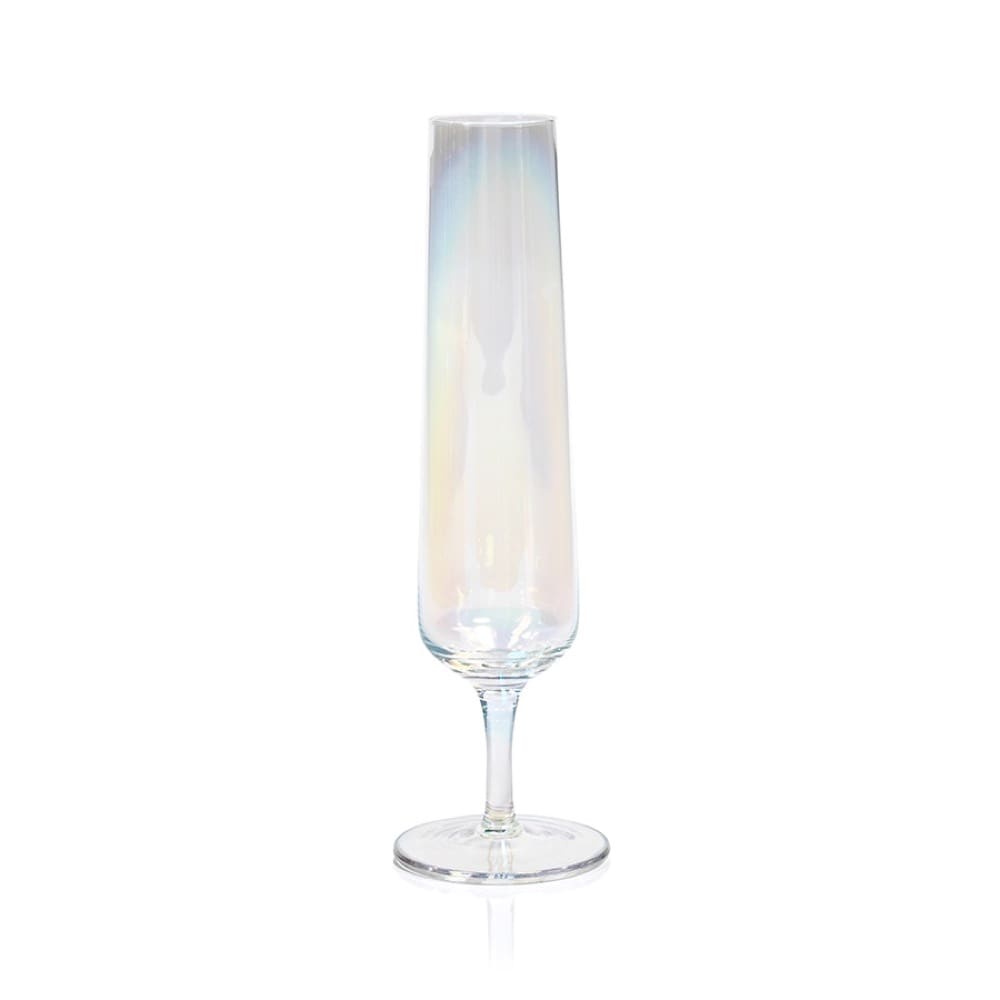 Sold at Auction: 10 COLONY BIJOUX IRIDESCENT CHAMPAGNE FLUTES