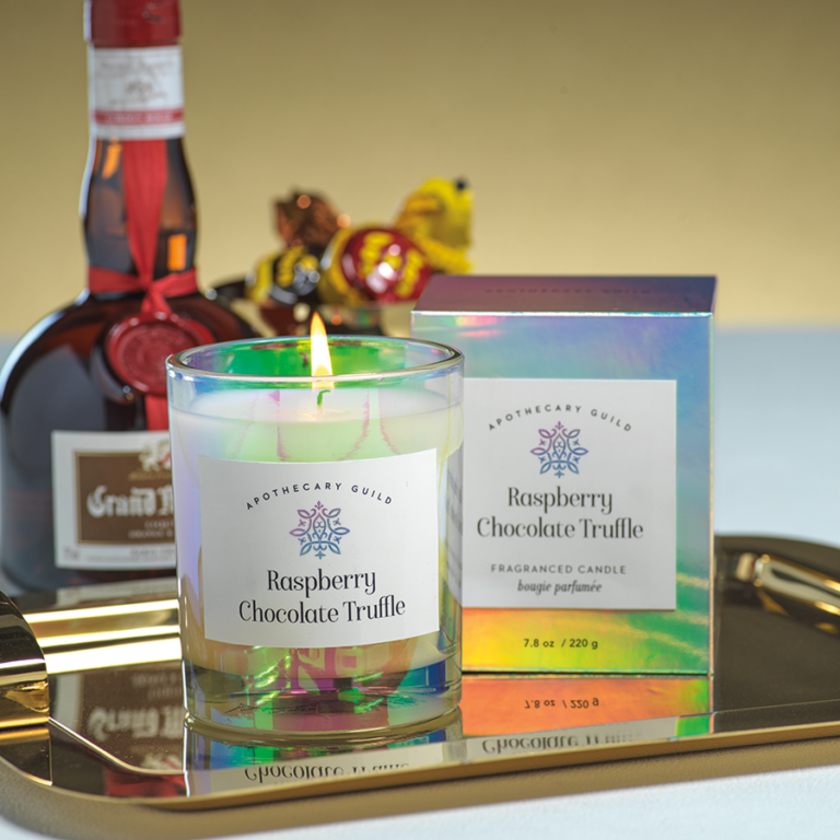 Apothecary Guild Raspberry Chocolate Truffle Luster Candle by Zodax ...