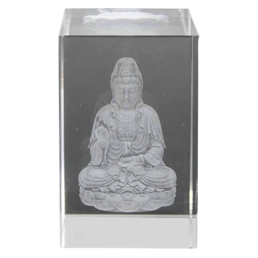 Glass Quan Yin Hologram by HomArt