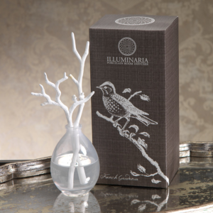 Illuminaria French Gardenia Porcelain Branch Diffuser by Zodax
