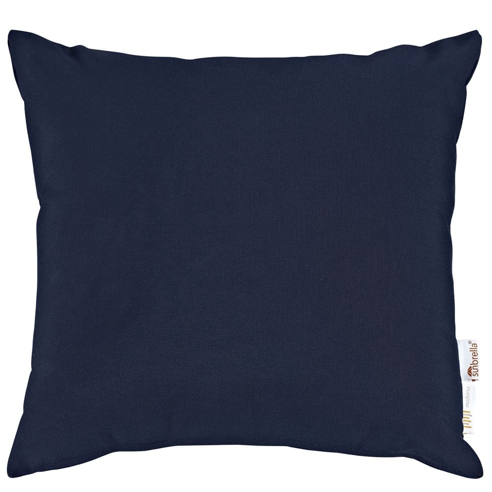 Summon 2 Piece Outdoor Patio Sunbrella® Pillow Set in Navy by Modway - Image 2