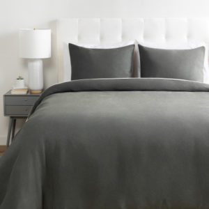 Dawson Dark Green Duvet Set by Livabliss