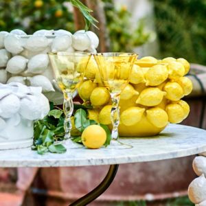 Yellow Ceramic Lemon Planter by Abigails